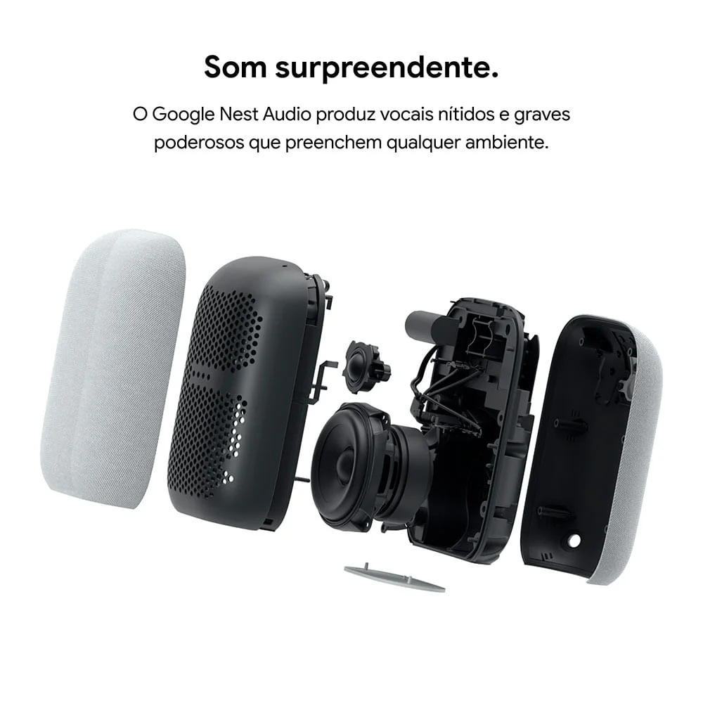 Nest Audio Smart Speaker Com Google Assistente