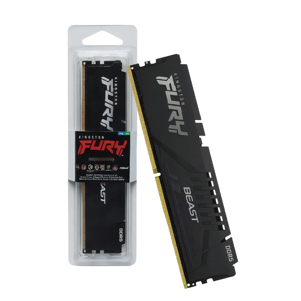 メモリー Kingston FURY Beast DDR5 5600mhz 16GB Memória Kingston Fury Beast 16GB DDR5 KaBuM