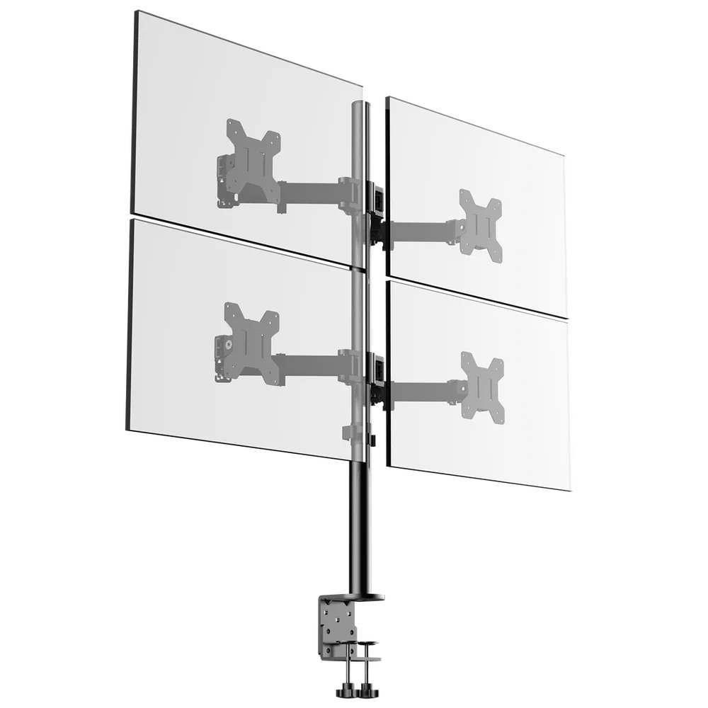 Imagem 1 de 5 do produto Suporte Articulado Para 4 Monitores De 13 A 32 Brasforma, LED E LCD  - BM740