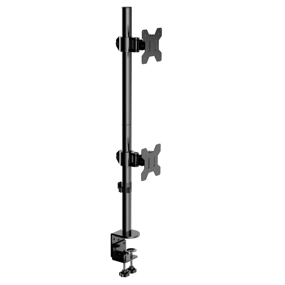 Imagem 1 de 5 do produto Suporte Para 2 Monitores, 10pol Até 27pol, Brasforma De Mesa, Vertical - Bm725