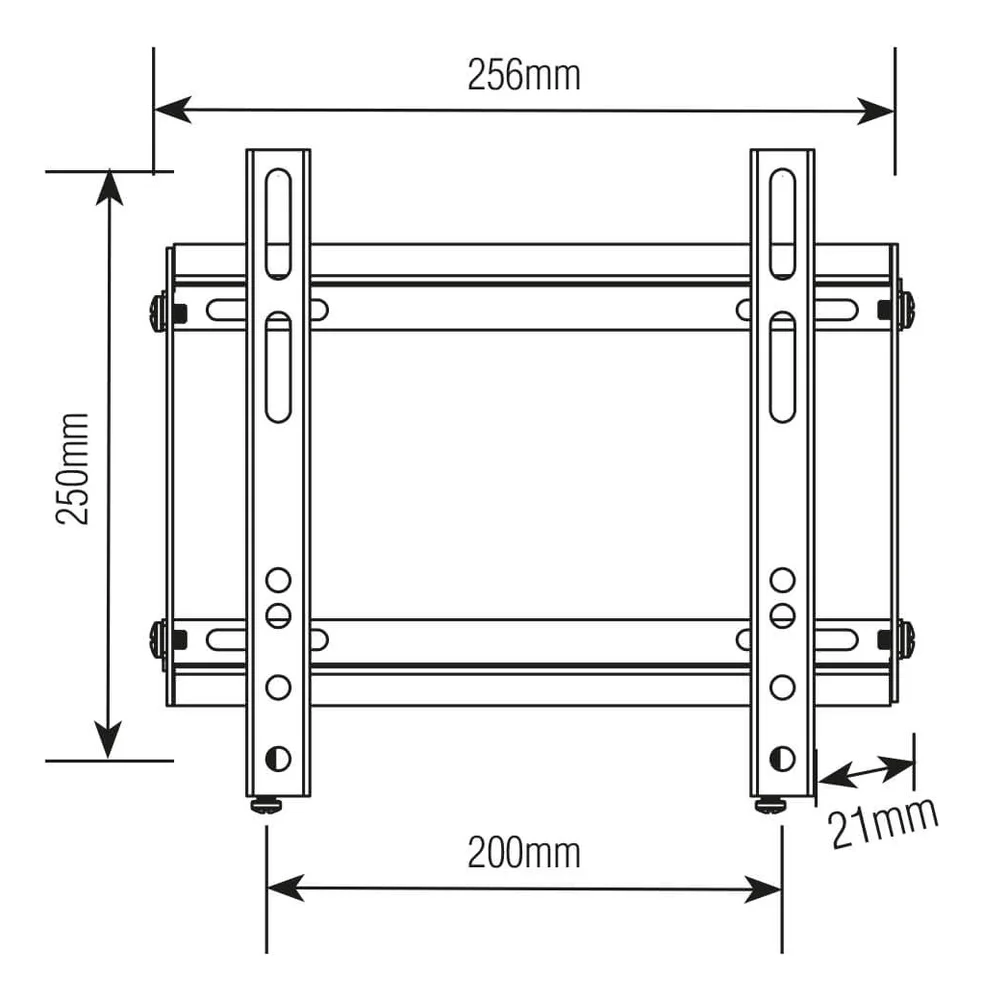 Imagem 4 de 4 do produto Suporte para TV Ultra Slim, até 42pol, Fixo, Preto