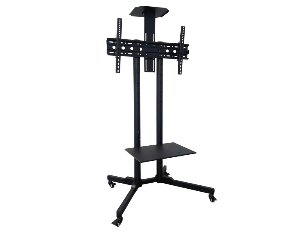 Imagem 3 de 3 do produto Rack P/ Tv Lcd LED  37"a 70" C/suporte  P/vídeo Conferência Prateleira  E Rodízios - Sbrr0.6 - Brasforma Unica U