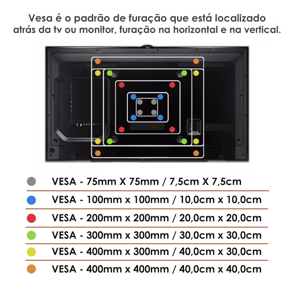 Imagem 2 de 5 do produto Suporte para TV Brasforma Sbrp145, 23pol Até 55pol, Tri-articulado, Preto