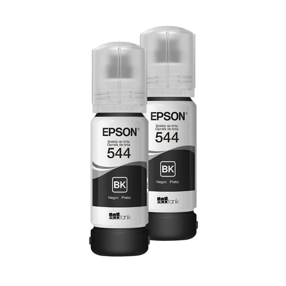 Kit 2 Tinta Impressora Epson, 544, L3150, L3250, Preto
