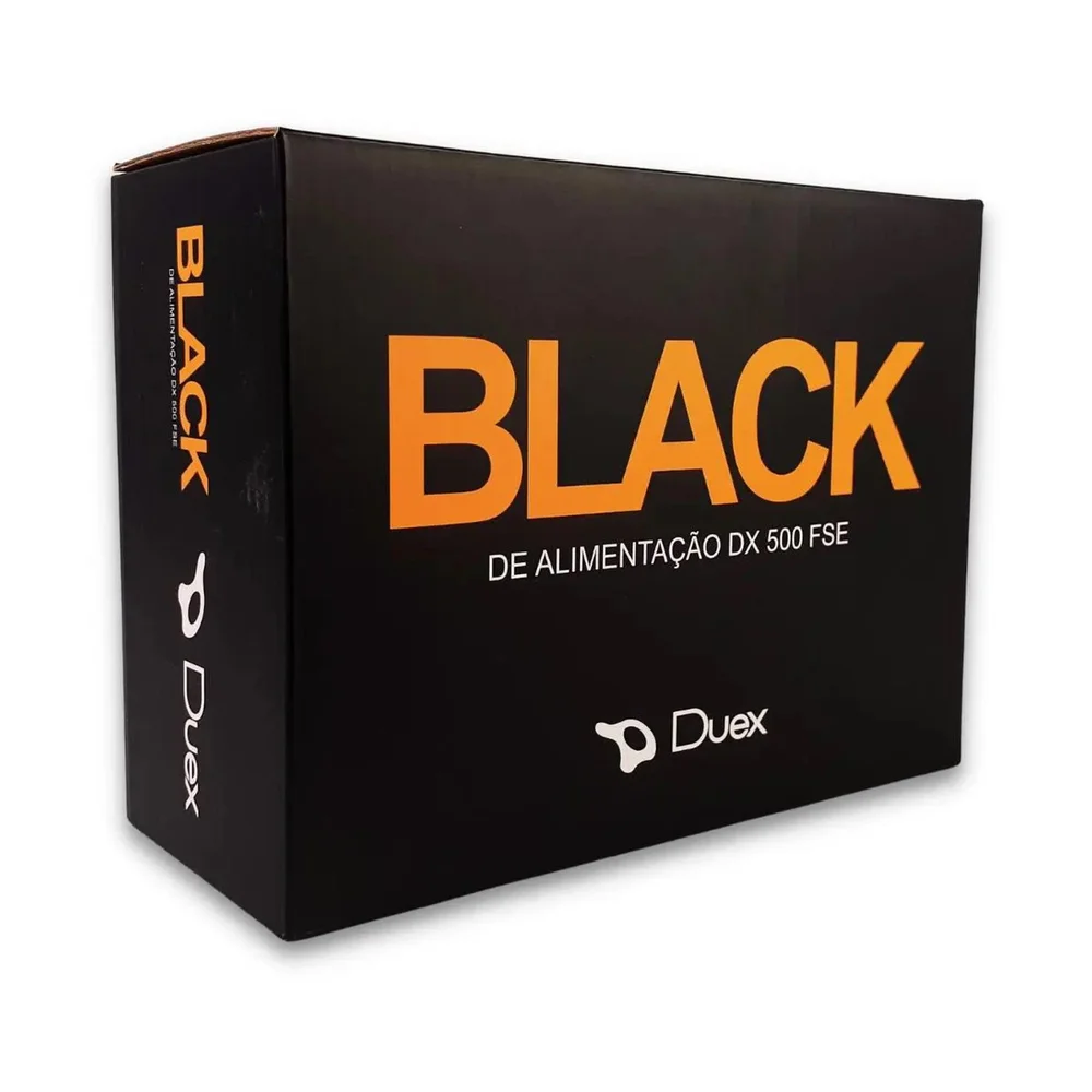 Imagem 5 de 5 do produto Fonte Duex ATX, 500W Real, 20+4 IDE, SATA - DX500FSE
