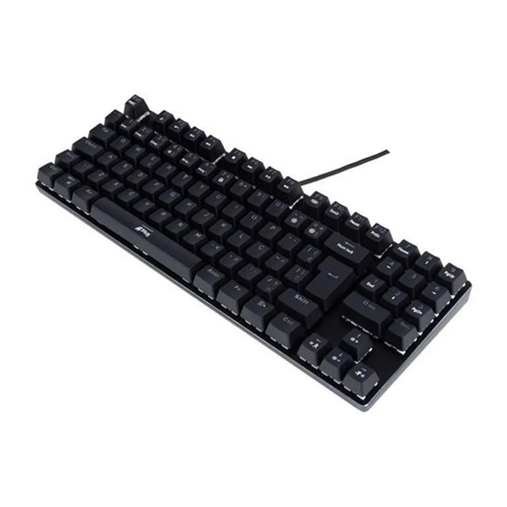 Imagem 3 de 5 do produto Teclado Gamer Aplus Tech Barak Rainbow Mecânico Abnt2 Switch Outemu Red - Ap-kb-3996.