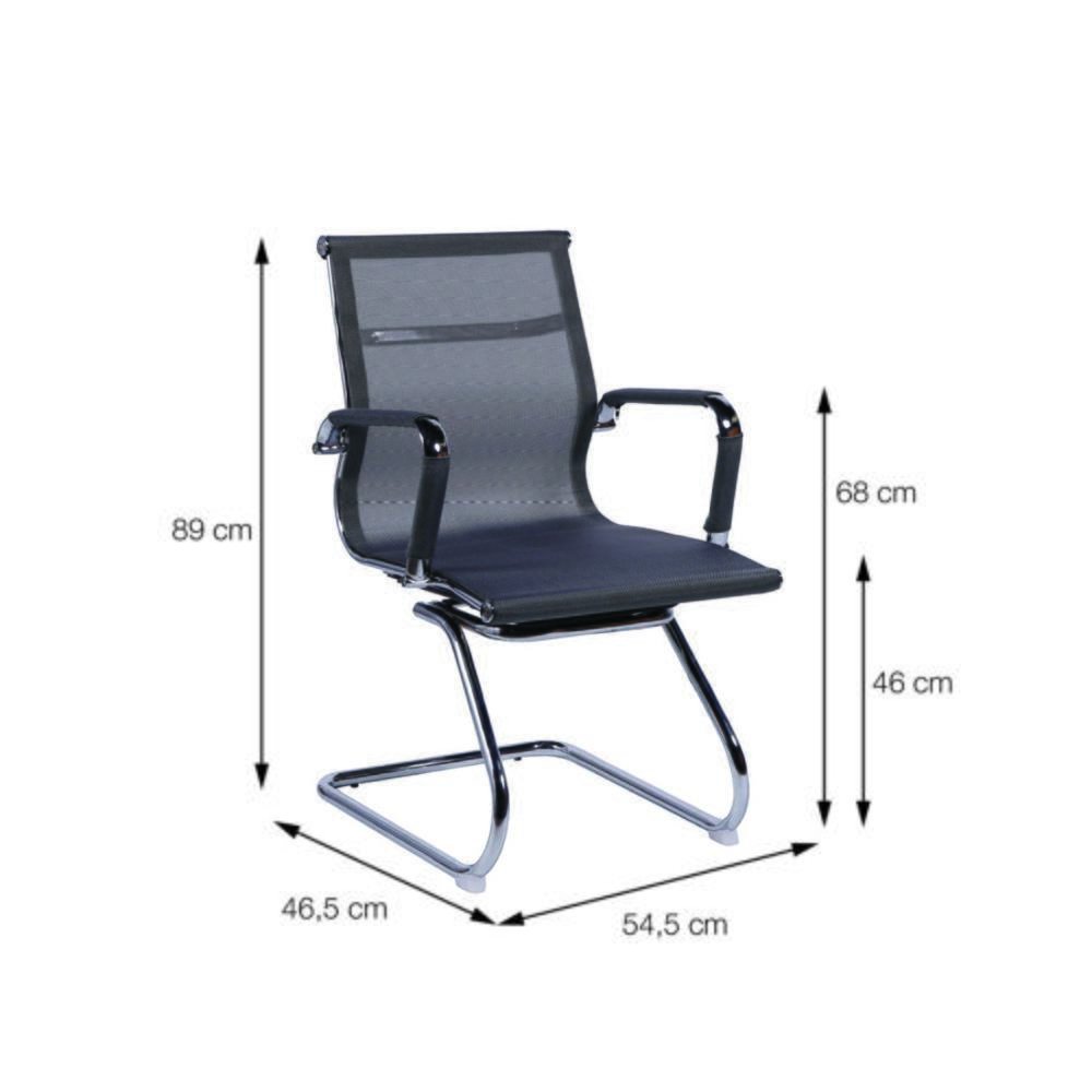 Imagem 4 de 4 do produto Kit 02 Cadeiras Boxbit Eames Office Tela Fixa Cinza
