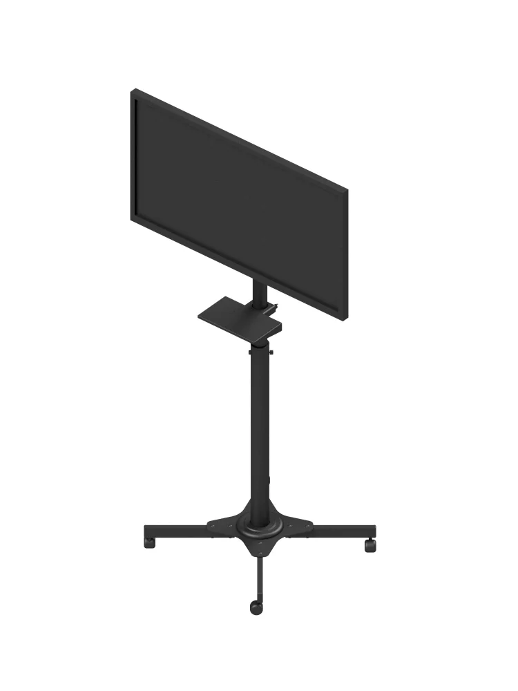Imagem 3 de 4 do produto Pedestal Para Tv 27 A 55 Com Bandeja C/ Rodízios - TVC01RB