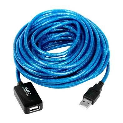 Cabo Extensor USB 2.0 Ativo A Macho - A Fêmea, 15 Mts