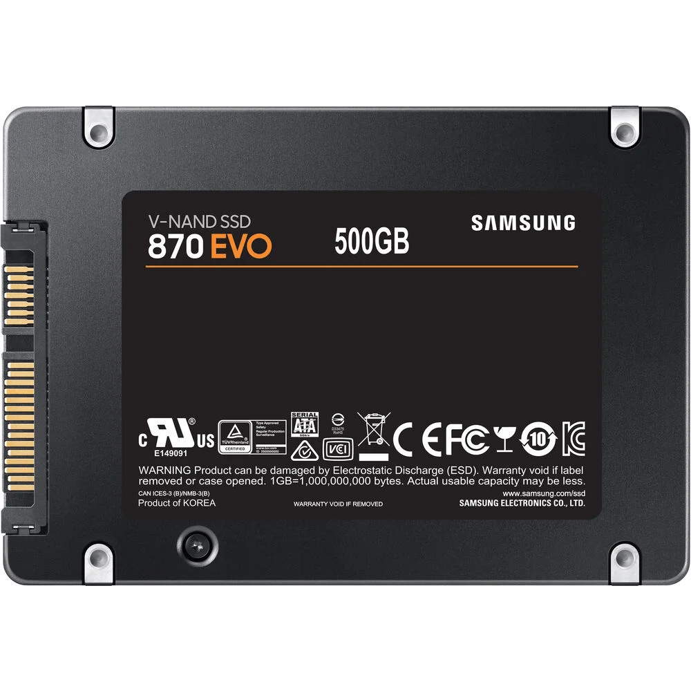 SSD Samsung 870 Evo 500GB SATA 25 KaBuM
