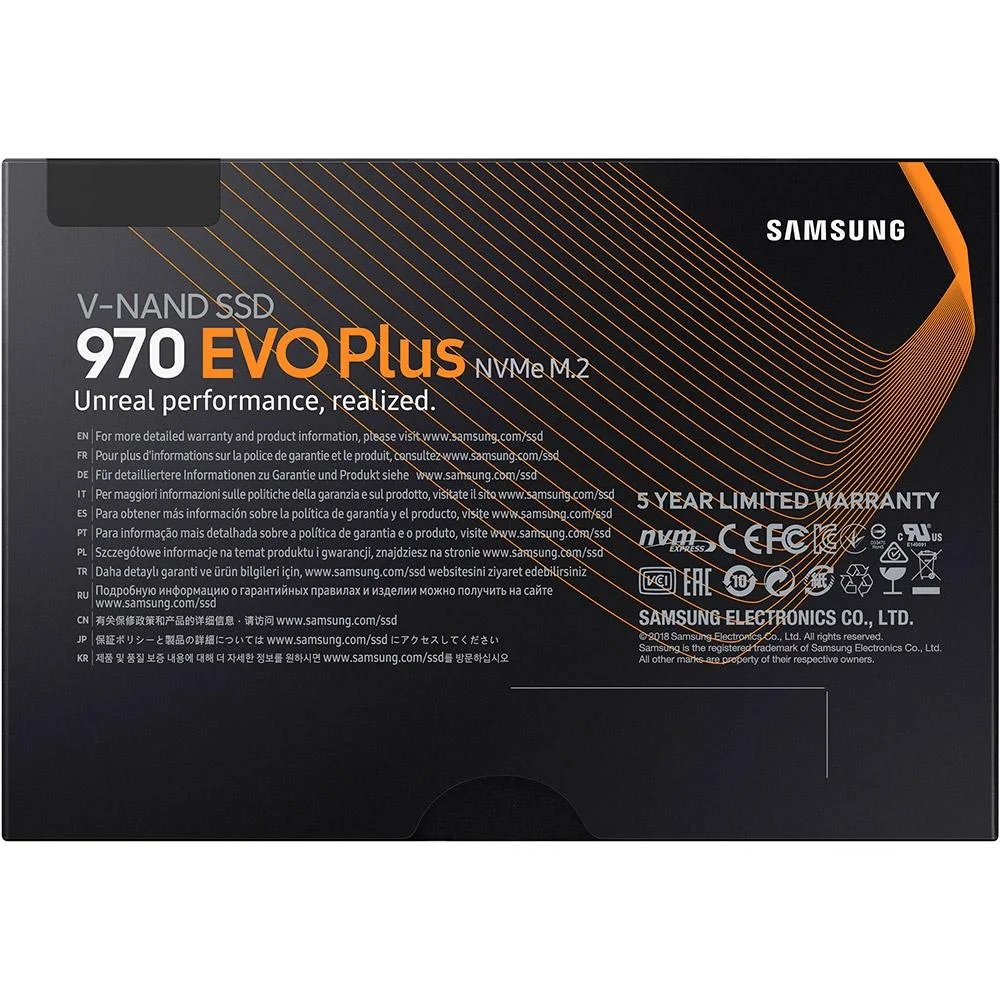 Imagem 4 de 5 do produto SSD Samsung 970 Evo Plus 1TB NVME M.2 mz-v7s1t0b/am
