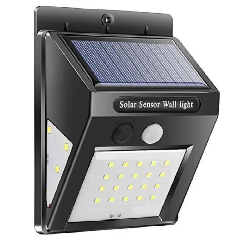 Luminária Arandela Luatek, LED, Para Jardim, Com Sensor De Presença e Movimento, Com Energia Solar
