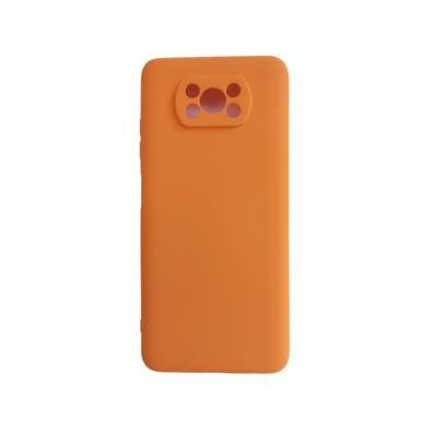 Capinha Case Aveludada Para Xiaomi Poco X3 Nfc / Pro Laranja