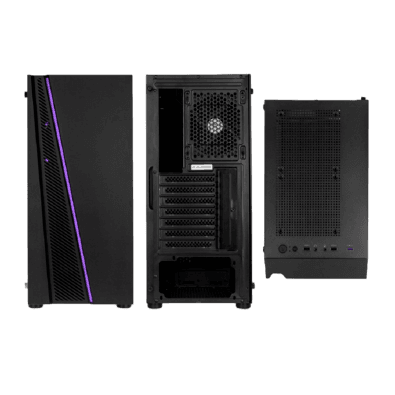 Gabinete Gamemax Ninja Coc Rgb Vidro Temperado 1 Fan Argb