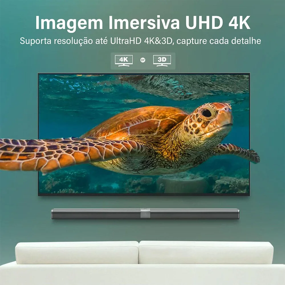 Imagem 4 de 5 do produto Cabo Displayport Ugreen 1.2 Fullhd 4k Blindado 240hz 5m