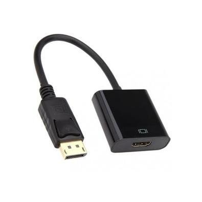 Cabo Adaptador Conversor Displayport Macho Para HDMI Femea Ctech, Preto
