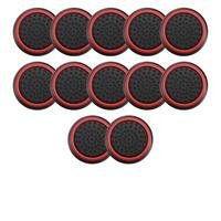 6 Pares De Grips P/ Controle Anti Derrapante Silicone Botão Analógico Do Joystick Cor: Vermelho