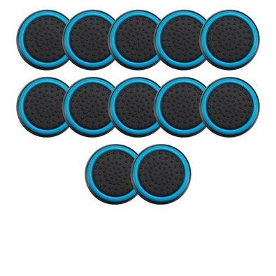 6 Pares De Grips P/ Controle Anti Derrapante Silicone Botão Analógico Do Joystick Cor: Azul Claro