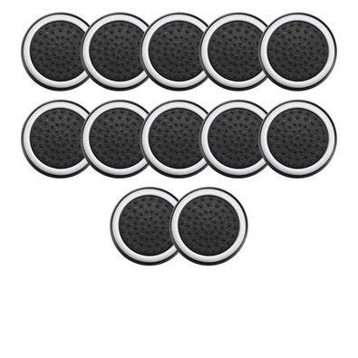 6 Pares De Grips P/ Controle Anti Derrapante Silicone Botão Analógico Do Joystick Cor: Branco