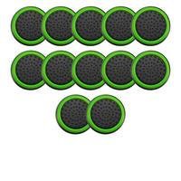6 Pares De Grips P/ Controle Anti Derrapante Silicone Botão Analógico Do Joystick Cor: Verde Claro