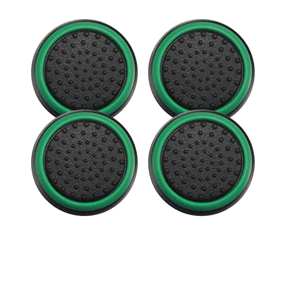 2 Pares De Grips P/ Controle Anti Derrapante Silicone Botão Analógico Do Joystick Cor: Verde Escuro
