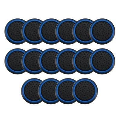 8 Pares De Grips P/ Controle Anti Derrapante Silicone Botão Analógico Do Joystick Cor: Azul Escuro.