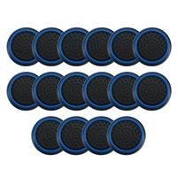 8 Pares De Grips P/ Controle Anti Derrapante Silicone Botão Analógico Do Joystick Cor: Azul Escuro.