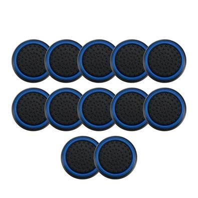 6 Pares De Grips P/ Controle Anti Derrapante Silicone Botão Analógico Do Joystick Cor: Azul Escuro.