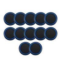 6 Pares De Grips P/ Controle Anti Derrapante Silicone Botão Analógico Do Joystick Cor: Azul Escuro.