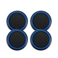 2 Pares De Grips P/ Controle Anti Derrapante Silicone Botão Analógico Do Joystick Cor: Azul Escuro.
