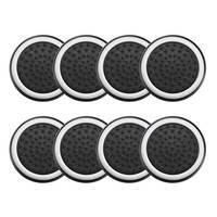 4 Pares De Grips P/ Controle Anti Derrapante Silicone Botão Analógico Do Joystick Cor: Branco.