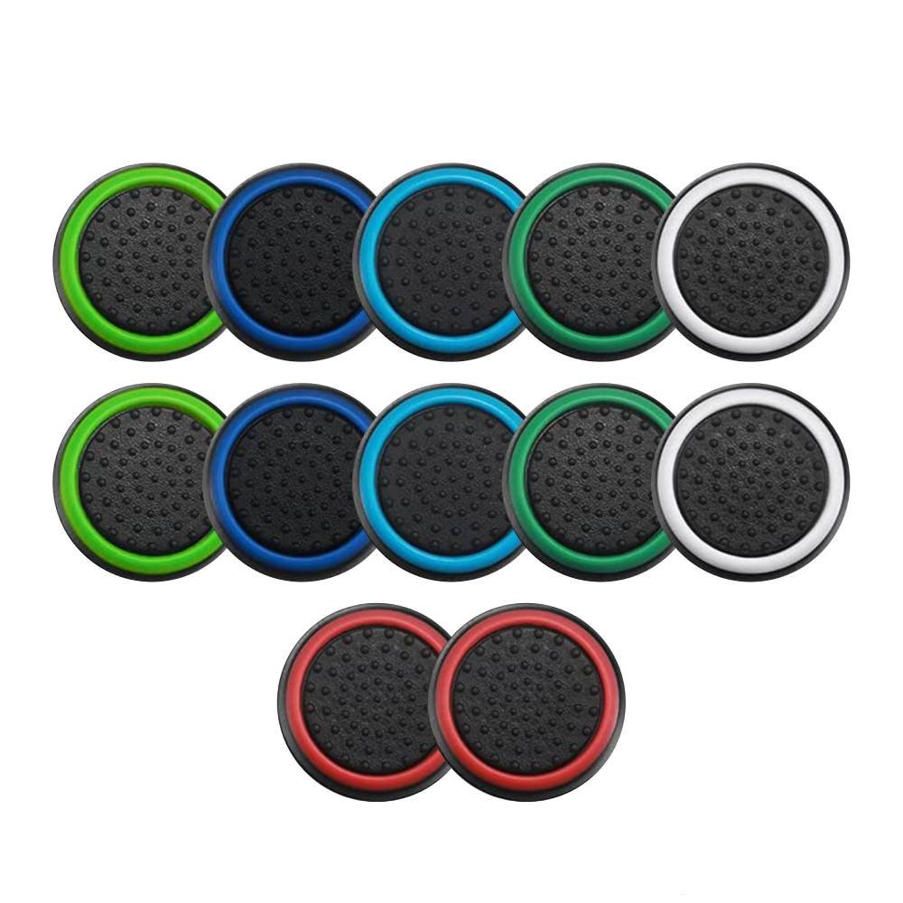 6 Pares De Grips P/ Controle Anti Derrapante Silicone Botão Analógico Do Joystick Cor: Aleatória.