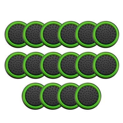 8 Pares De Grips P/ Controle Anti Derrapante Silicone Botão Analógico Do Joystick Cor: Verde Claro.