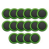 8 Pares De Grips P/ Controle Anti Derrapante Silicone Botão Analógico Do Joystick Cor: Verde Claro.