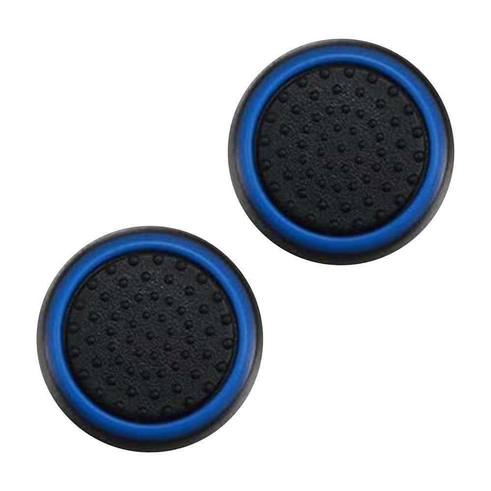 Imagem 1 de 5 do produto 1 Par De Grips P/ Controle Anti Derrapante Silicone Botão Analógico Do Joystick Cor: Azul Escuro
