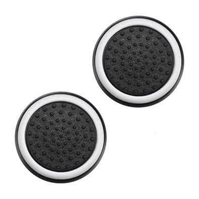 1 Par De Grips P/ Controle Anti Derrapante Silicone Botão Analógico Do Joystick Cor: Branco