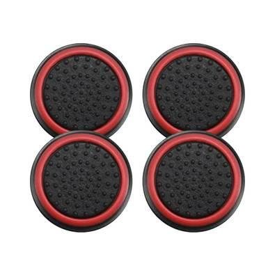 2 Pares De Grips P/ Controle Anti Derrapante Silicone Botão Analógico Do Joystick Cor: Vermelho.