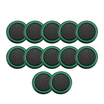 6 Pares De Grips P/ Controle Anti Derrapante Silicone Botão Analógico Do Joystick Cor: Verde Escuro.