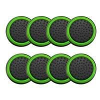 4 Pares De Grips P/ Controle Anti Derrapante Silicone Botão Analógico Do Joystick Cor: Verde Claro.