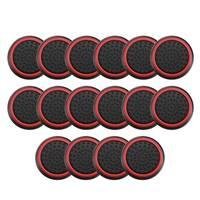 8 Pares De Grips P/ Controle Anti Derrapante Silicone Botão Analógico Do Joystick Cor: Vermelho.