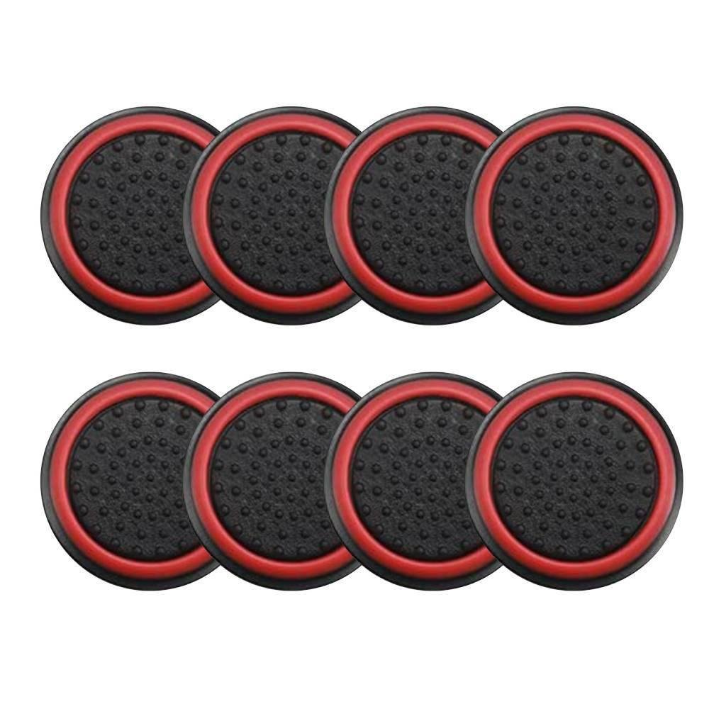 Oferta de 4 Pares De Grips P/ Controle Anti Derrapante Silicone Botão Analógico Do Joystick Cor: Vermelho.