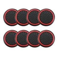 4 Pares De Grips P/ Controle Anti Derrapante Silicone Botão Analógico Do Joystick Cor: Vermelho.