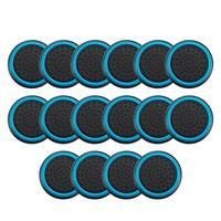 8 Pares De Grips P/ Controle Anti Derrapante Silicone Botão Analógico Do Joystick Cor: Azul Claro.
