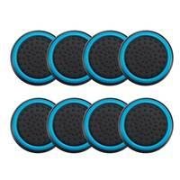 Grips, 4 Pares, Para Controle, Anti Derrapante, Silicone, Botão Analógico Do Joystick, Azul Claro