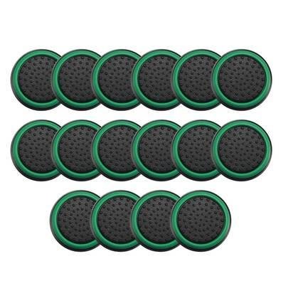 8 Pares De Grips P/ Controle Anti Derrapante Silicone Botão Analógico Do Joystick Cor: Verde Escuro.