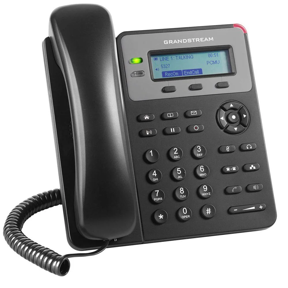 Telefone IP Grandstream 1 Linha 1 Conta SIP Compatível com Headsets EHS 10/100 - GXP1610