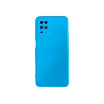 Capa Capinha Case Aveludada Compatível A12 Samsung Tela 6.5" Cor:azul