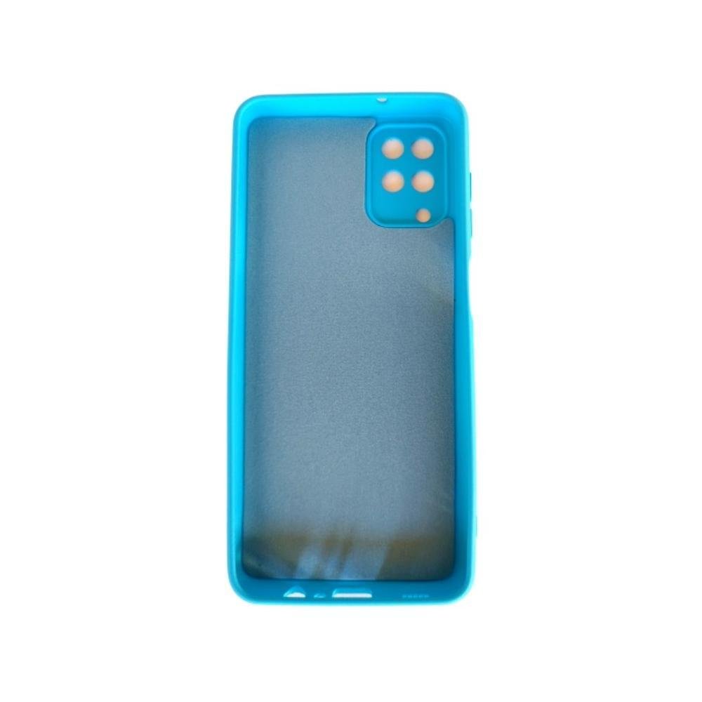 Imagem 2 de 3 do produto Capa Capinha Case Aveludada Compatível A12 Samsung Tela 6.5" Cor:azul