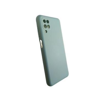 Capa Capinha Case Aveludada Compatível A12 Samsung Tela 6.5" Cor:verde Exército
