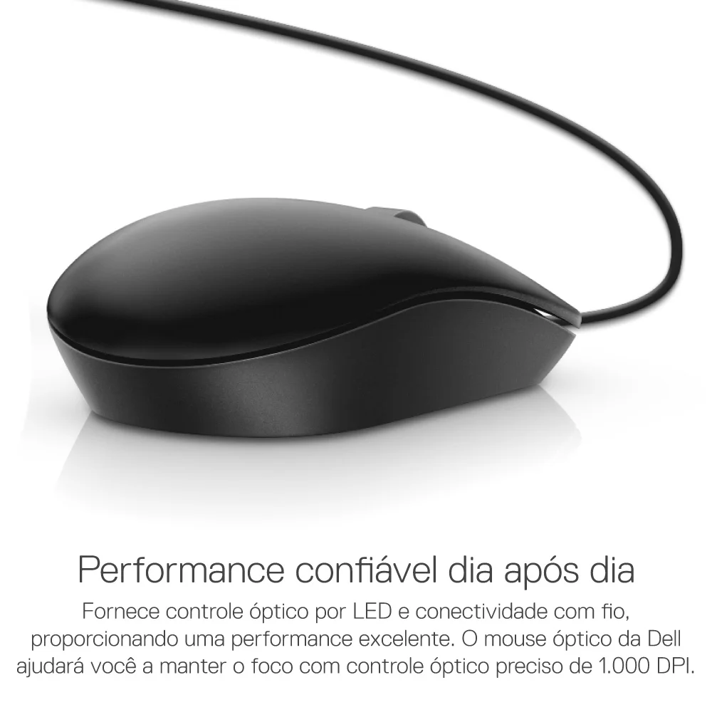 Imagem 2 de 5 do produto Mouse Óptico Dell Ms116 Preto